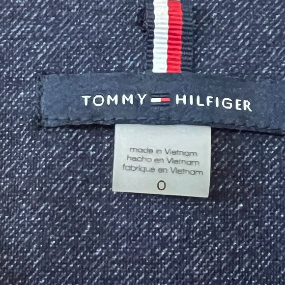 Tommy Hilfiger Women's Blazer Full Zipper Size 0 Navy Rayon Blend Jacket - Picture 3 of 10